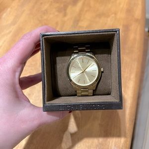 Gold Michael Kors watch brand new with tags and links